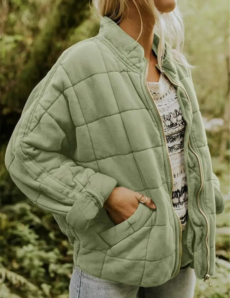 Gewatteerde dames bomberjack | Oversized met zachte voering