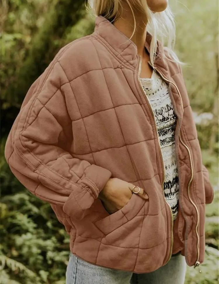 Gewatteerde dames bomberjack | Oversized met zachte voering