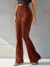 Dames corduroy broek - Flared pants 70's stijl