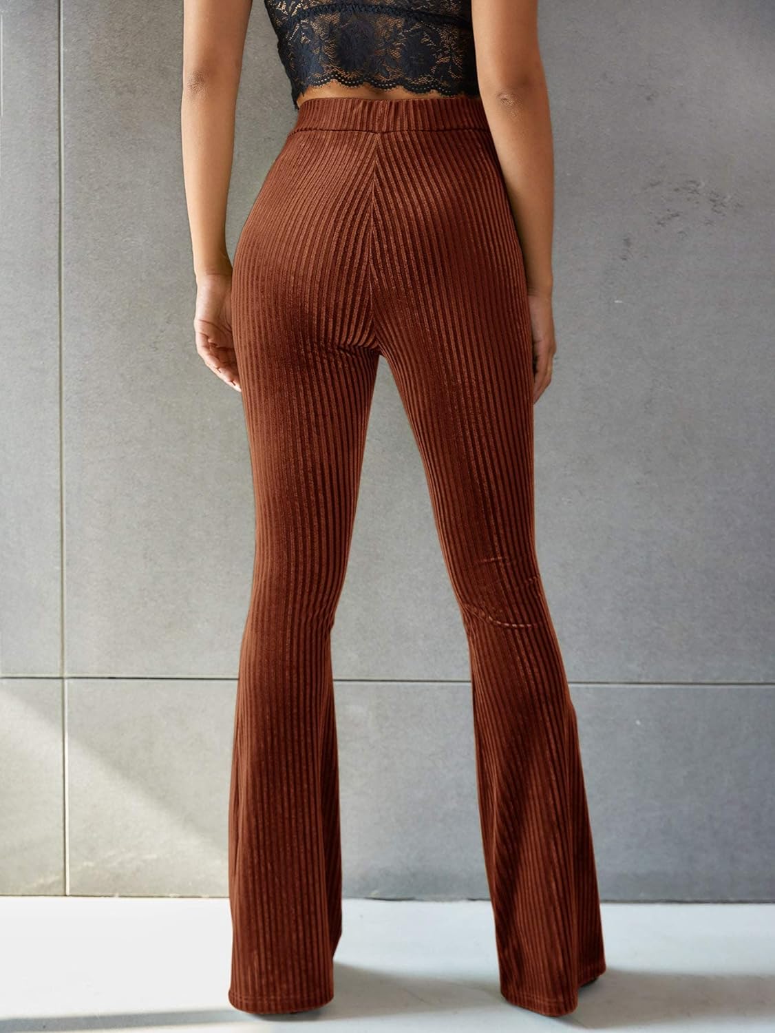 Dames corduroy broek - Flared pants 70's stijl