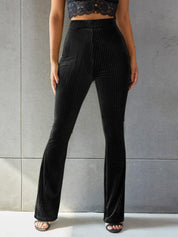 Dames corduroy broek - Flared pants 70's stijl