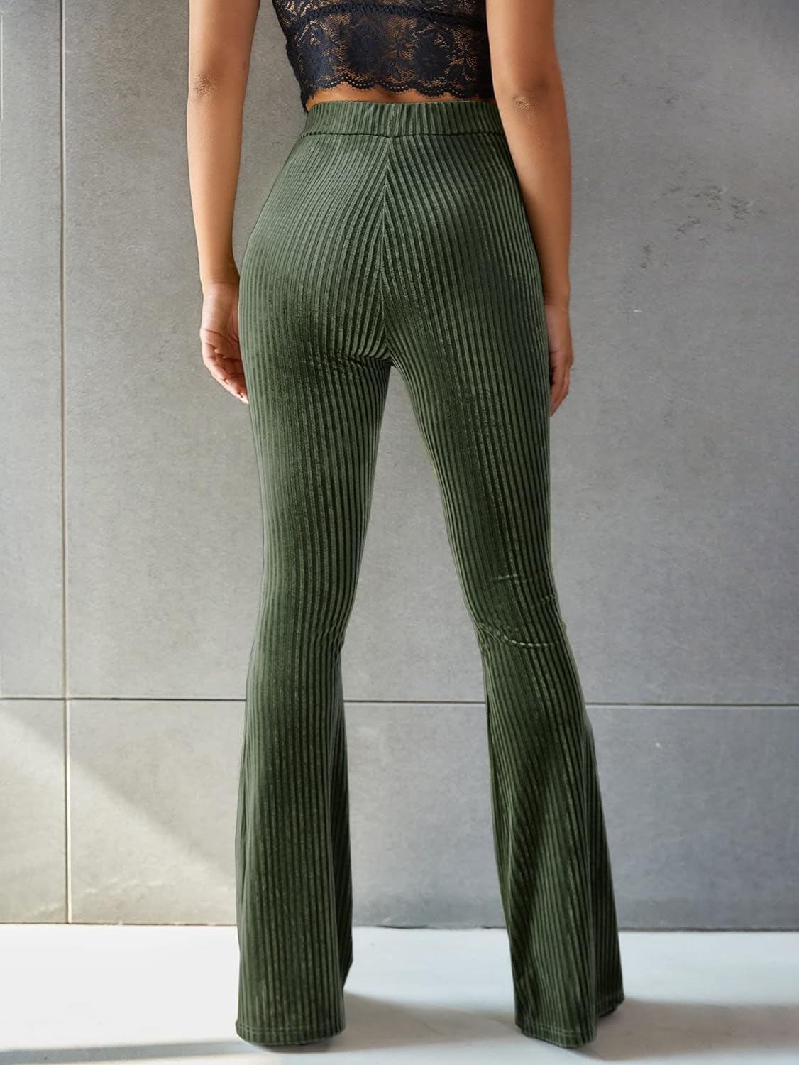 Dames corduroy broek - Flared pants 70's stijl