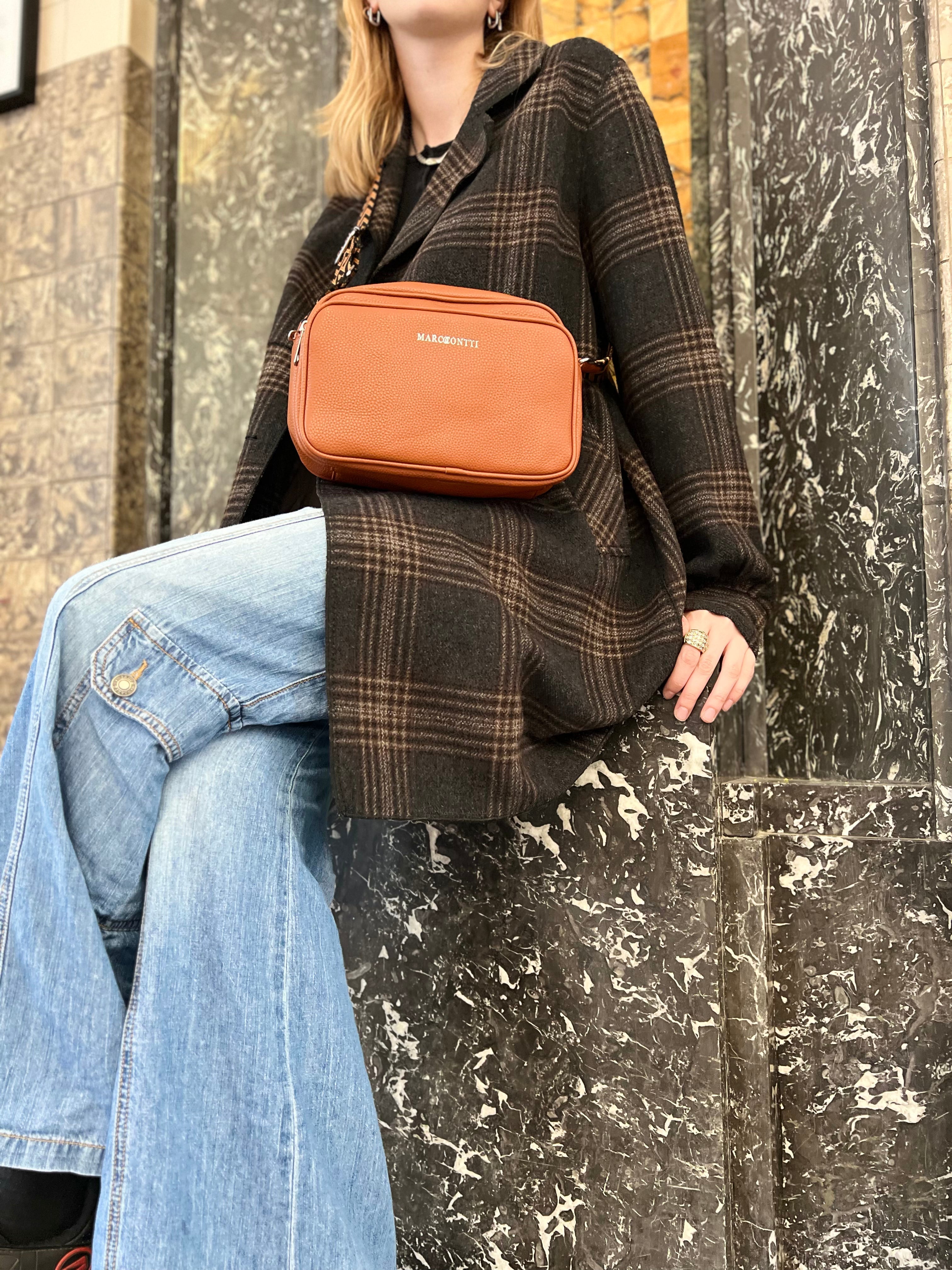 Dames Schoudertas | Medium crossbody tas met brede band