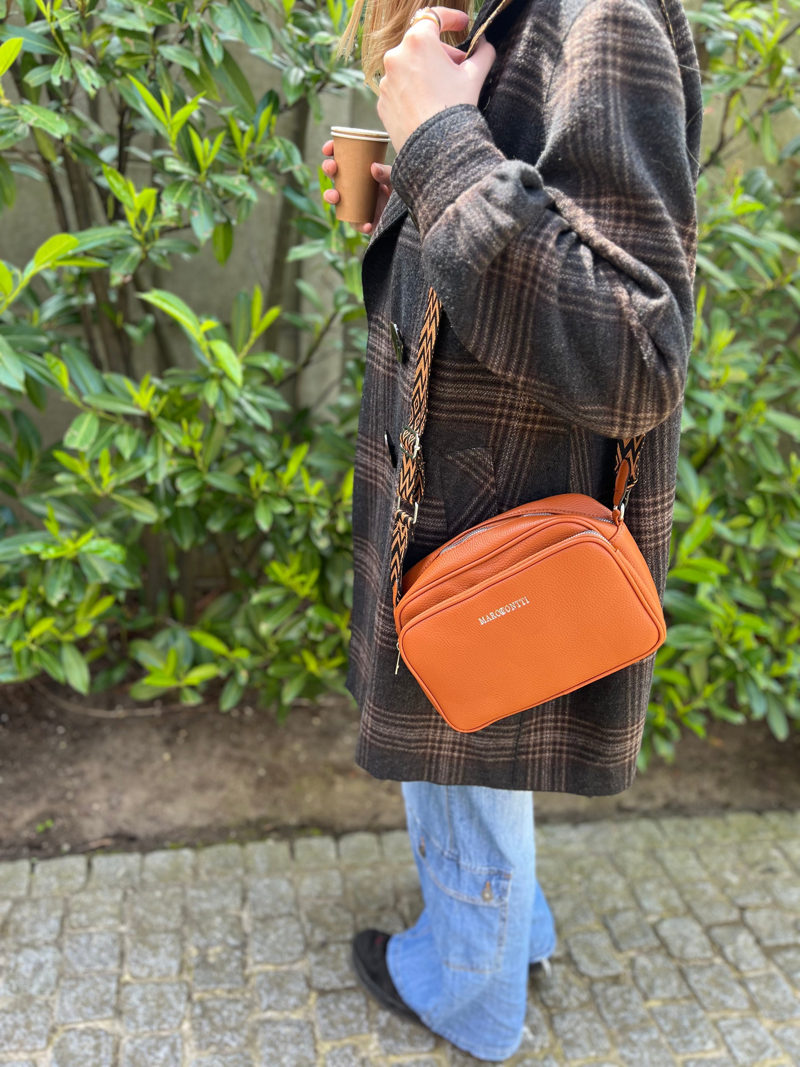 Dames Schoudertas | Medium crossbody tas met brede band