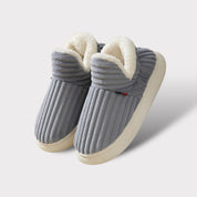 Warme dames pantoffels met bontvoering | Comfortabele winter slippers