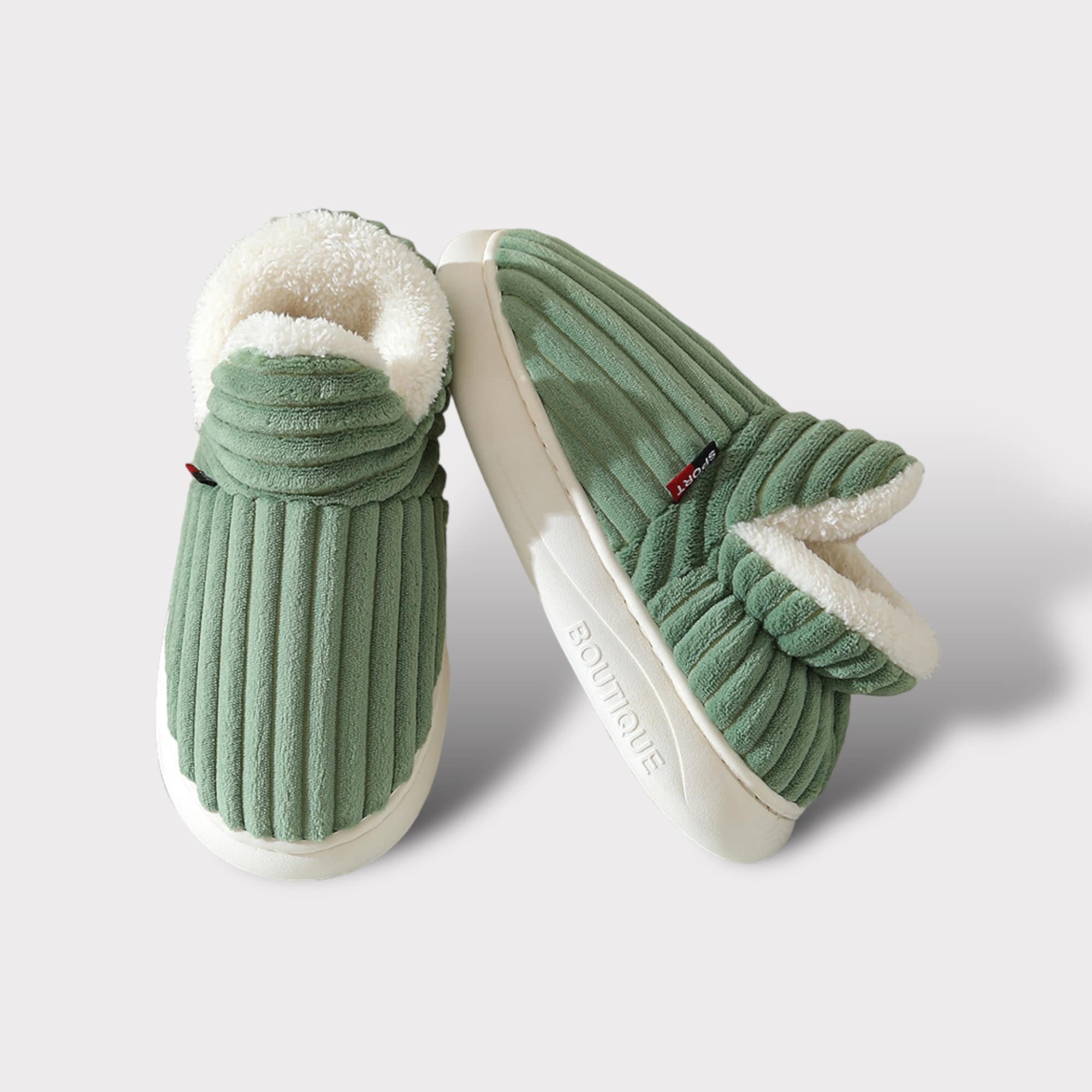 Warme dames pantoffels met bontvoering | Comfortabele winter slippers