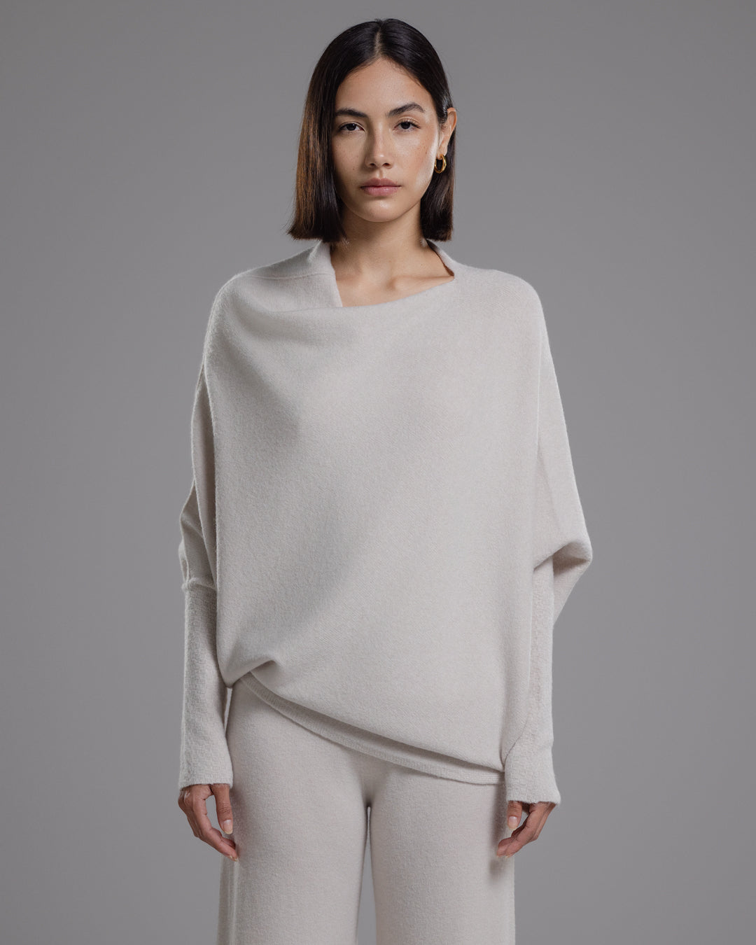 Losvallende dames top – Trui met wijde hals