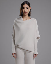Losvallende dames top – Trui met wijde hals