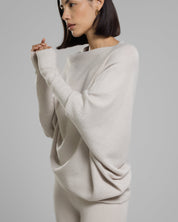 Losvallende dames top – Trui met wijde hals