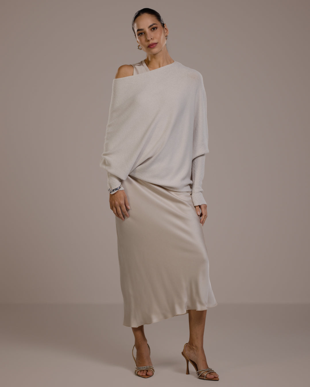 Losvallende dames top – Trui met wijde hals