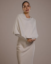 Losvallende dames top – Trui met wijde hals