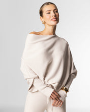 Losvallende dames top – Trui met wijde hals
