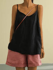 Dames top met spaghetti bandjes | Luchtige blouse