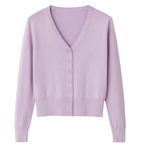 Klassiek Dames Vestje met V-hals | Dunne Cardigan Lange Mouw