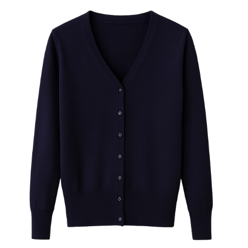 Klassiek Dames Vestje met V-hals | Dunne Cardigan Lange Mouw