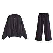 Dames lounge set | Comfortabele trui en broek met rechte pasvorm