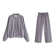 Dames lounge set | Comfortabele trui en broek met rechte pasvorm