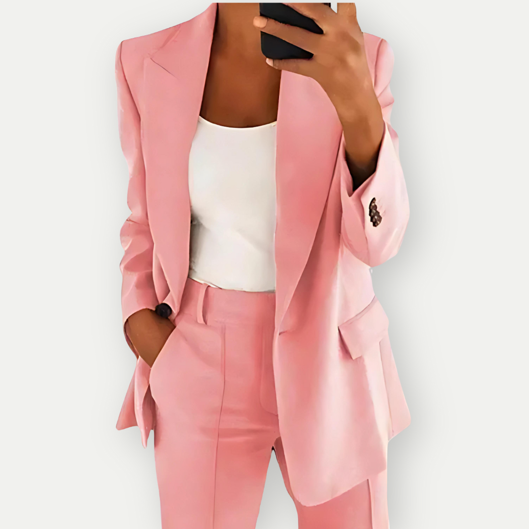 Stijlvol damespak | Blazer en broek tweedelig set