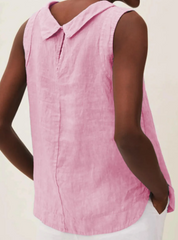 Ladies blouse - Sleeveless with round neck summer