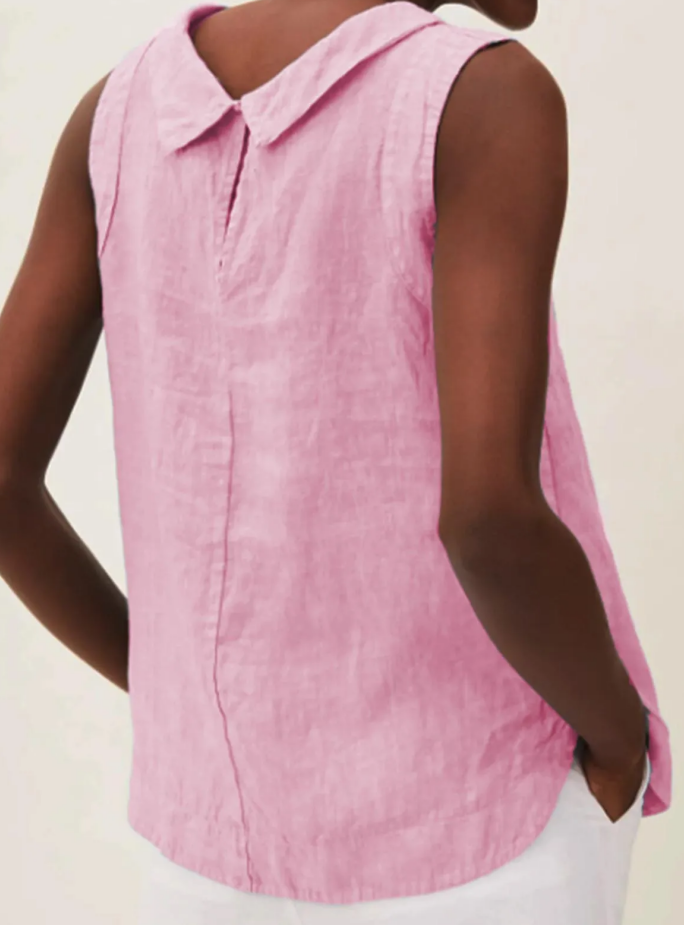 Ladies blouse - Sleeveless with round neck summer