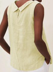 Ladies blouse - Sleeveless with round neck summer