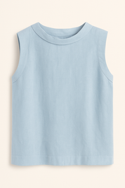 Ladies blouse - Sleeveless with round neck summer