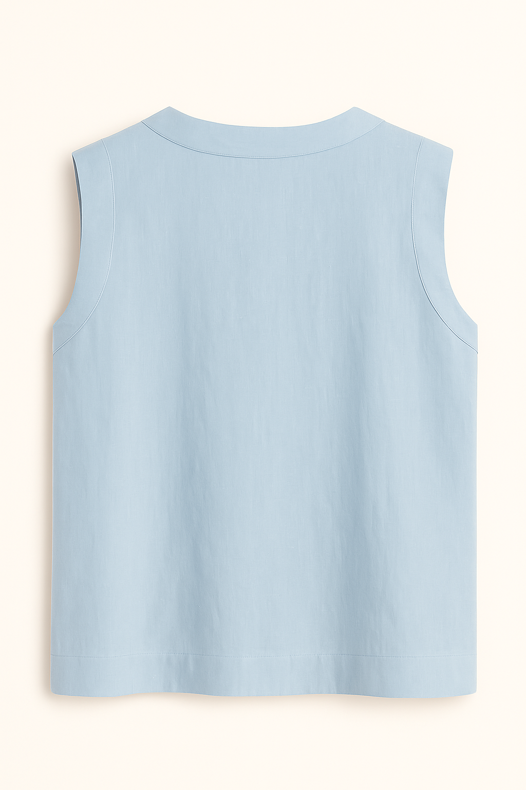 Ladies blouse - Sleeveless with round neck summer