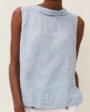 Ladies blouse - Sleeveless with round neck summer