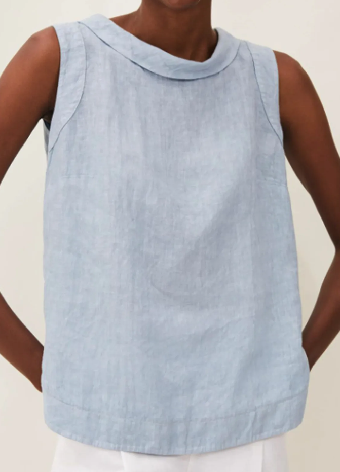 Ladies blouse - Sleeveless with round neck summer