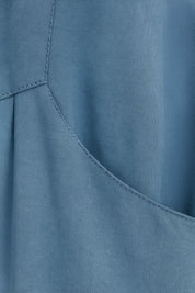 Dames linnen look jumpsuit met losse pasvorm en zijzakken