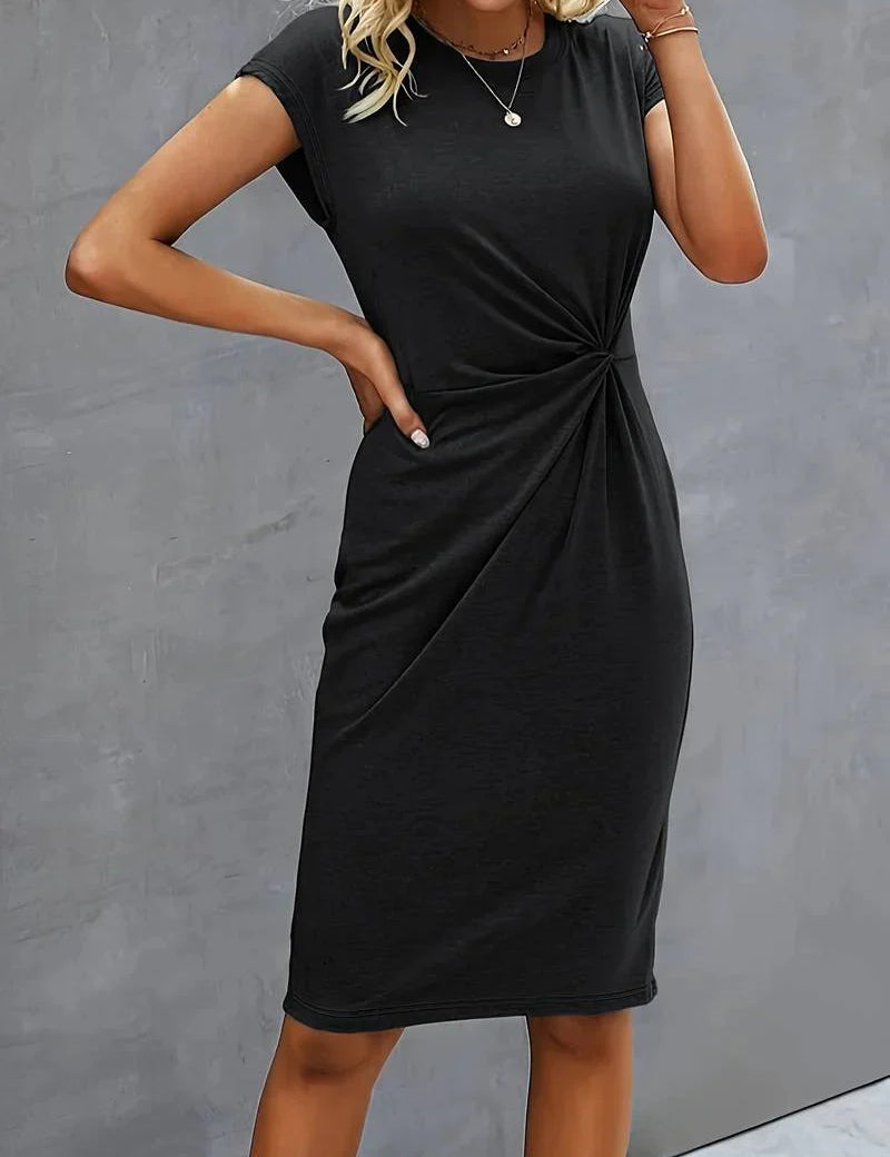 Michelle-Black-Midi-Dress-With-Twisted-Front-2.webp