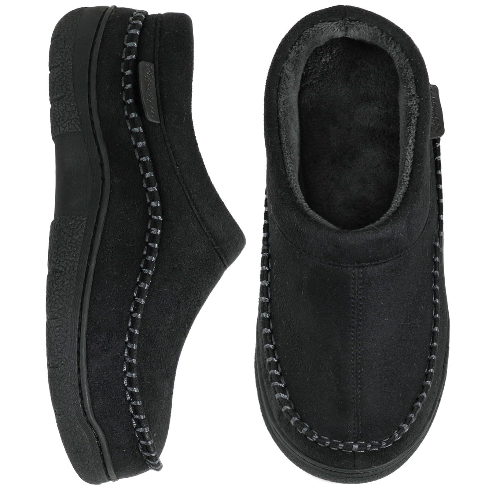 Warme Pantoffels met Bontvoering | Suede Look | Anti-Slip Zool | Instap Sloffen Winter
