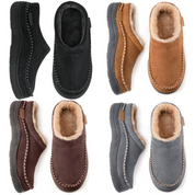 Warme Pantoffels met Bontvoering | Suede Look | Anti-Slip Zool | Instap Sloffen Winter