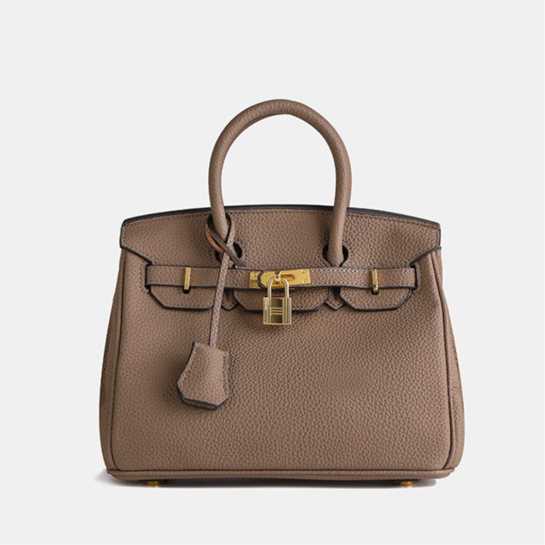 Dames handtas met goudkleurige details