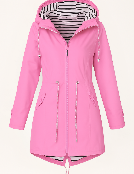PinkWomen_sAdjustableFitWaterproofRainJacketonthemodel_2.png