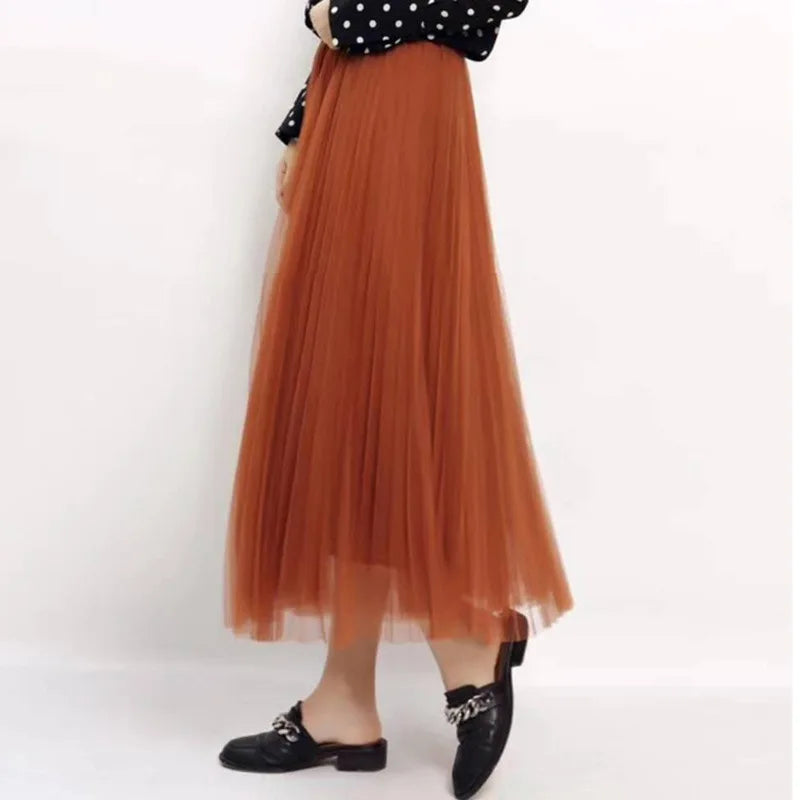 Dames plissé midi rok | Elegante zwierige rok voor elke gelegenheid