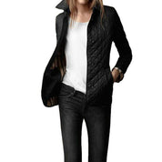 Dames jas | Met gewatteerd design en knoopsluiting