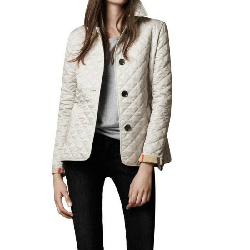 Dames jas | Met gewatteerd design en knoopsluiting