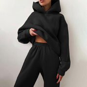 Oversized Dames Joggingpak met Hoodie | Tweedelige Set