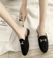 Loafers met Gouden Gesp Detail voor Kantoor - Zakelijke Instappers