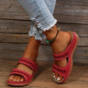 Dames sandalen met verstelbare bandjes - Lente en zomer