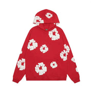 Dames hoodie met bloemenprint | Wintertrui