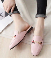 Loafers met Gouden Gesp Detail voor Kantoor - Zakelijke Instappers