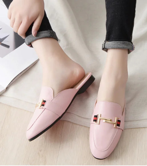 Loafers met Gouden Gesp Detail voor Kantoor - Zakelijke Instappers