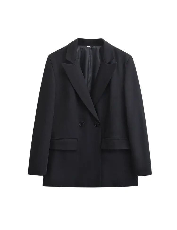 Nette dames blazer met dubbele knoopsluiting | Kantoor outfit