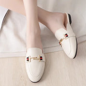 Loafers met Gouden Gesp Detail voor Kantoor - Zakelijke Instappers
