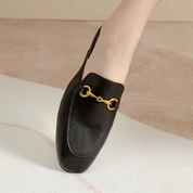 Loafers met Gouden Gesp Detail voor Kantoor - Zakelijke Instappers