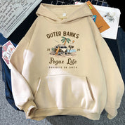 Dames hoodie met print | Comfortabele sweater