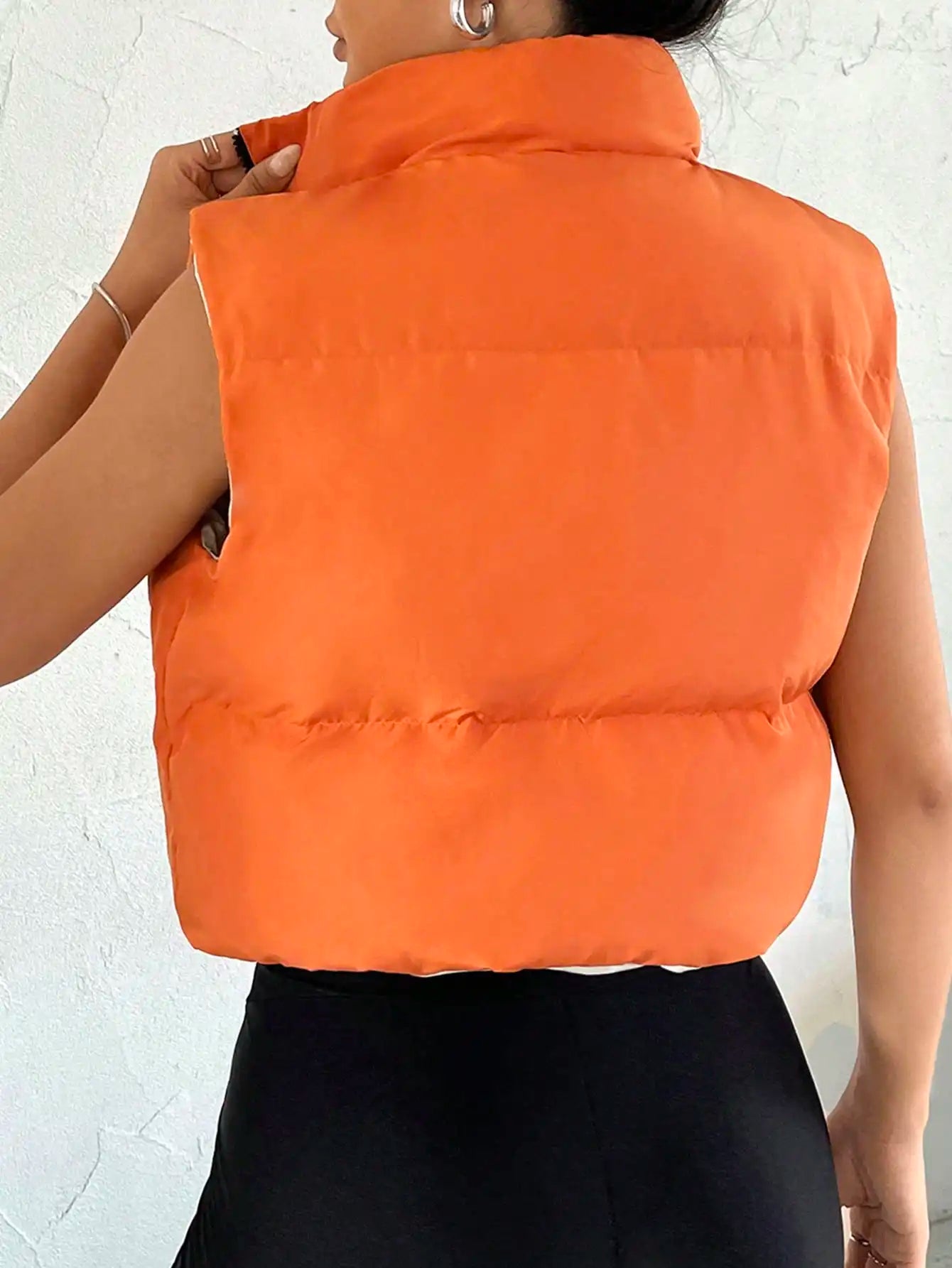 Dames bodywarmer | Zonder mouwen met opstaande kraag