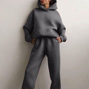 Oversized Dames Joggingpak met Hoodie | Tweedelige Set